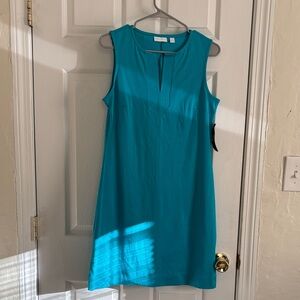 New York & Company Aqua Blue/Green Sheath Dress